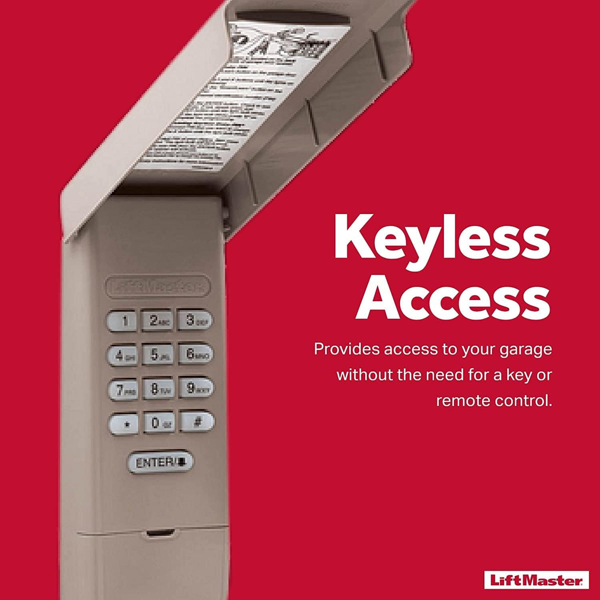 LiftMaster 877LM Wireless Keypad – Genuine OEM for Yellow Learn Button Openers