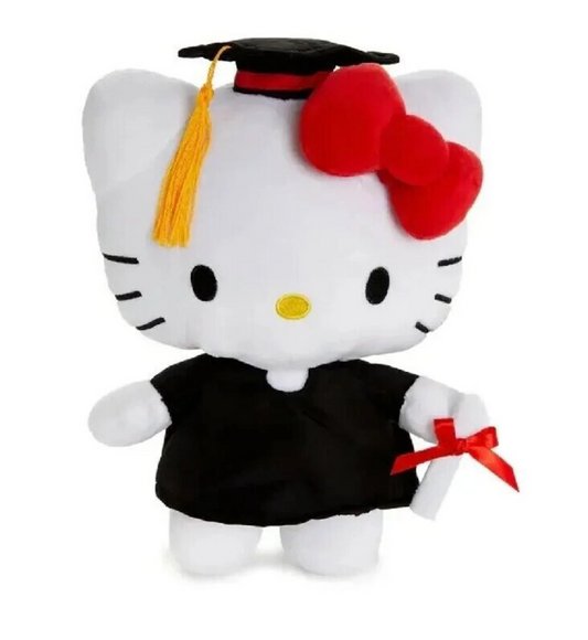 Hello Kitty Cap and Gown 10.5 Inch Graduation Plush