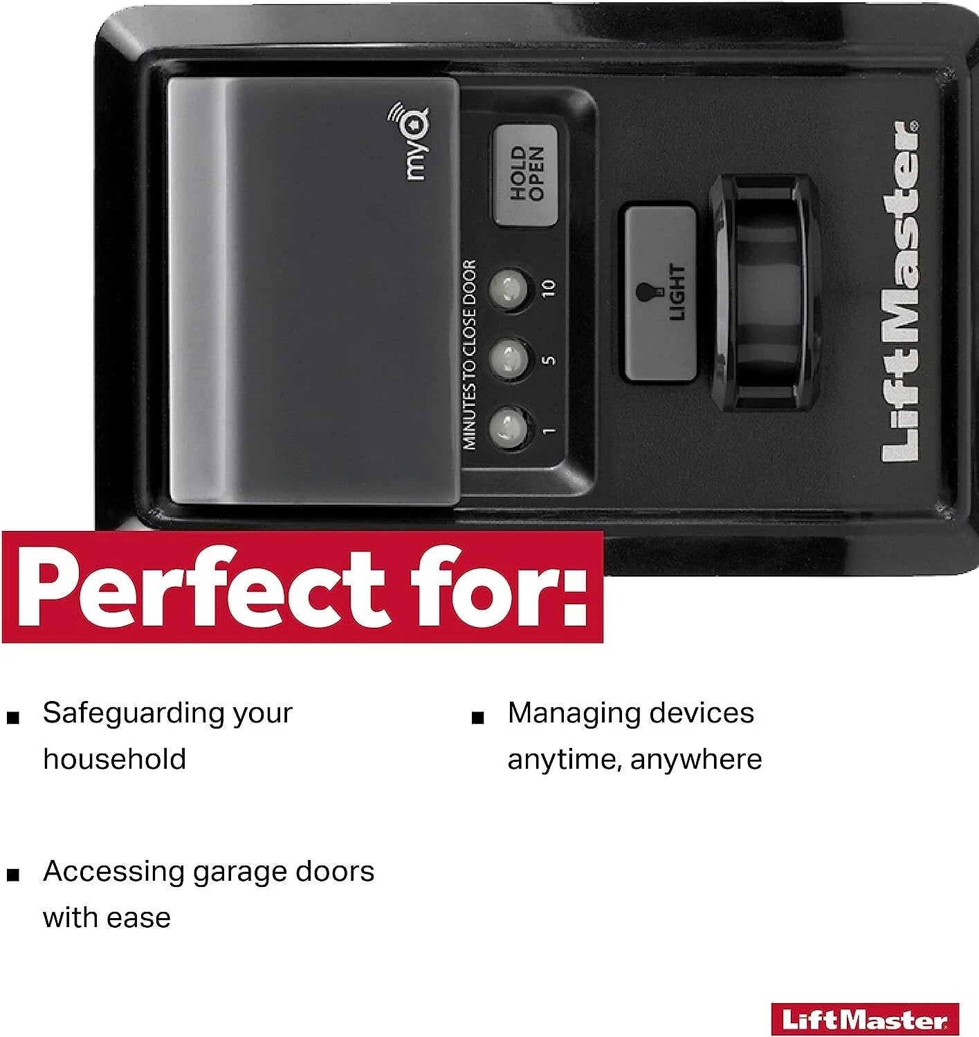 Liftmaster 889LMMC Garage Opener Wall Panel. myQ® Control Panel